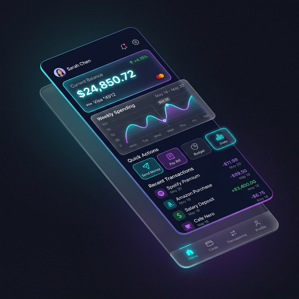 Fintech Mobile App UI