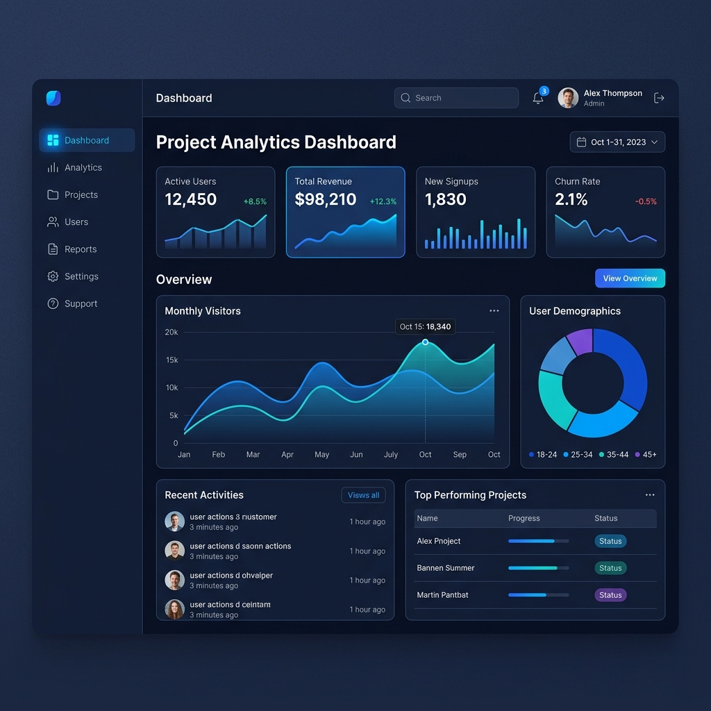 SaaS Analytics Web Platform